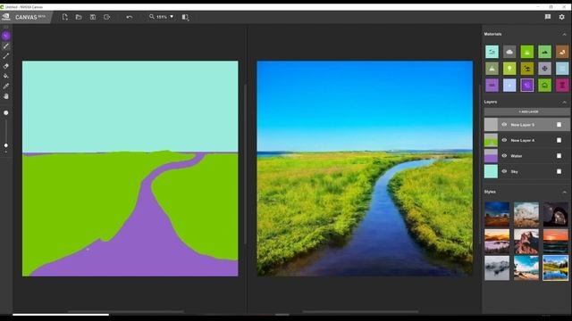 NVIDIA Canvas Tutorial  Walkthrough  Use AI to Create Amazing Images in the NVIDIA Canvas Beta
