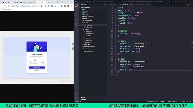 Maquetando un componente HTML con SASS ? | Live Code ? | Desarrollo Web ?