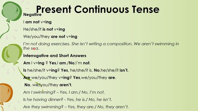 Present Continuous Tense Теперішній тривалий час Настоящее длительное время