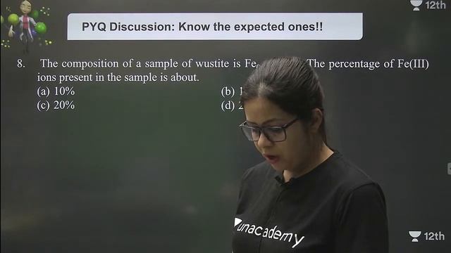 PYQs Physical Chemistry-5 | Solid State | Class 12 Chemistry | Monica Bedi