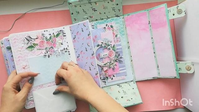 Миниальбом в чемоданчике / Скрапбукинг / видеообзор альбома