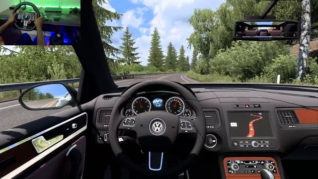 Volkswagen Touareg 7p - American Truck Simulator | ATS 1.49 | Logitech G29 Gameplay