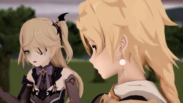 【MMD Genshin Impact】You Hurt My Friend ft. Fischer And Aether [Motion By ᑭIᗰᑭ-ᗰᗩᗰᗩ ᗰEI]