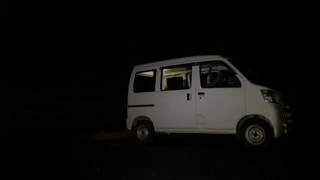 【霞ヶ浦】日本で2番目に大きな湖のほとりで軽バン車中泊【ハイゼットカーゴ】