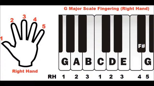 Learn Piano - The Key Of G Major, The G Major Scale, Primary Chords In This Key