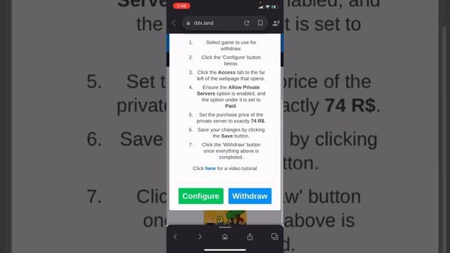 How to withdraw your robux on rblx.land!!!