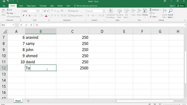 Excel Calculate Multiply