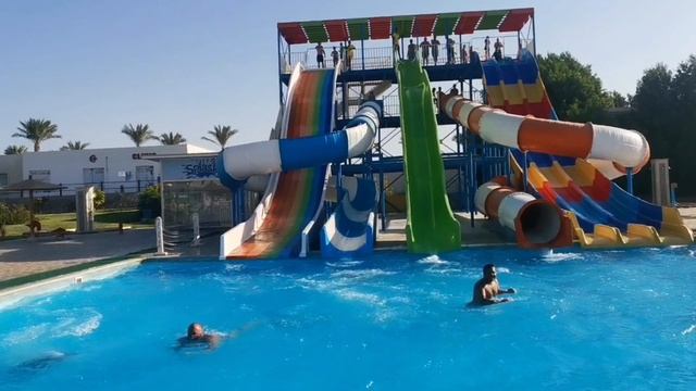 аквапарк в отеле long Beach resort Хургада Египет