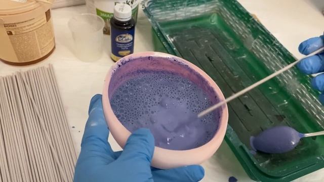 Окрашивание бумажных трубочек на основе эмали с колером