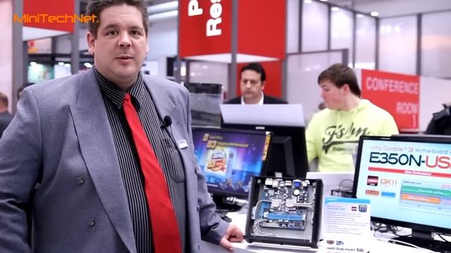 GIGABYTE GA-E350N-USB3 AMD Fusion Mini-ITX Mainboard - CeBIT 2011 (DE)