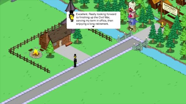 The Simpsons: Tapped Out - Abraham Lincoln - Premium Character Walkthroughs Part 2