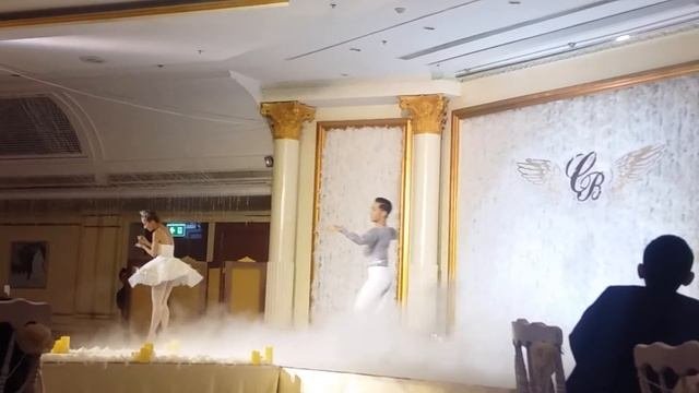 Wind beneath wings. Ballet dance.