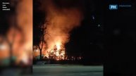 В Касимове Рязанской области горел расселенный дом