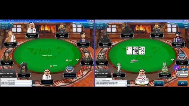12 grinding 10nl rush poker on Full Tilt