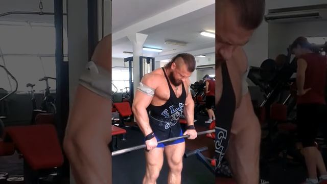 Подъём штанги на бицепс обратным хватом
