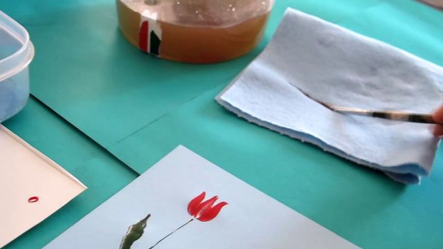 Tole Painting - How to paint a TULIP