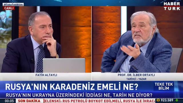 Prof. Dr. İlber Ortaylı tarih ve siyaset ışığında Rusya-Ukrayna ilişkilerini anlattı -Teke Tek Bili