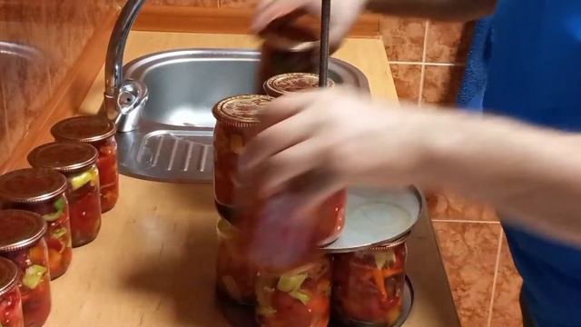 Маринованный перец в автоклаве. Заготовка на зиму.