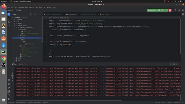 How to Load Custom Field to PoS in Odoo 16 | Odoo 16 Development Tutorials