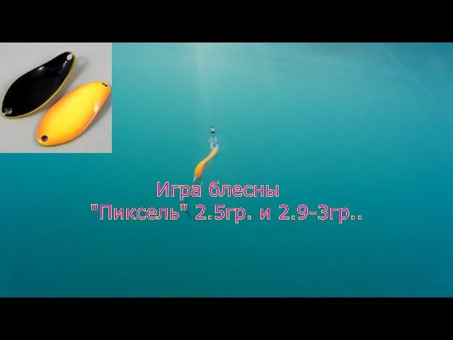 "Пиксель" 2.5 гр. и 2.9 гр.. Игра блесны. Видеоблог №94