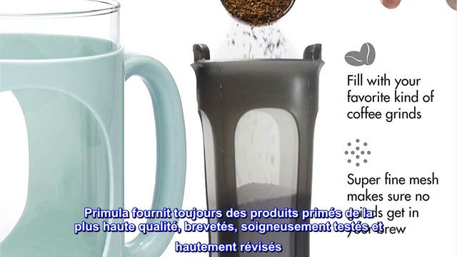 Bon produit -  Primula Burke Deluxe Cold Brew Cafetière glacée, poignée confortable, carafe en verr