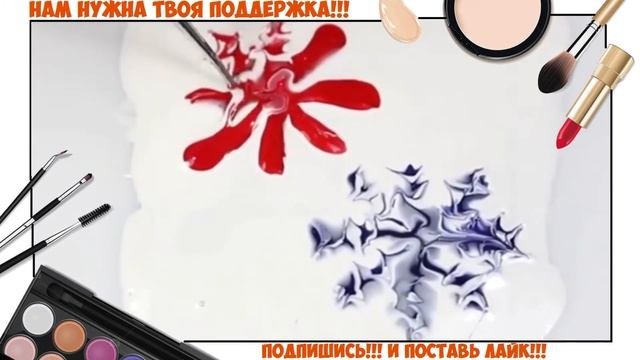 Как сделать снежинку на ногтях