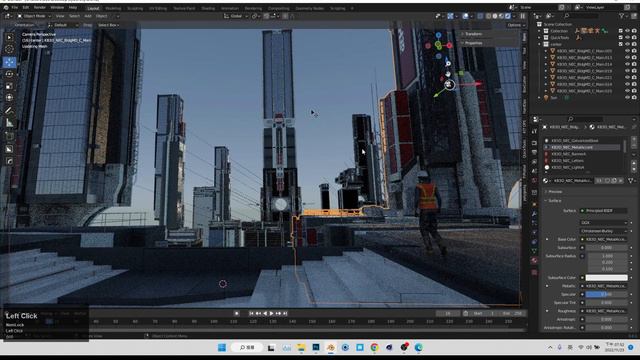 Blender CyberPunk City Concept Art 00 into