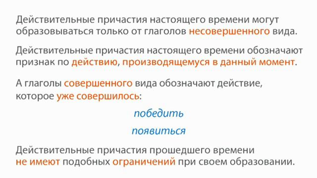 РУССКИЙ ЯЗЫК-7 КЛАСС-04.Действительные и страдательные причастия (Причастие)