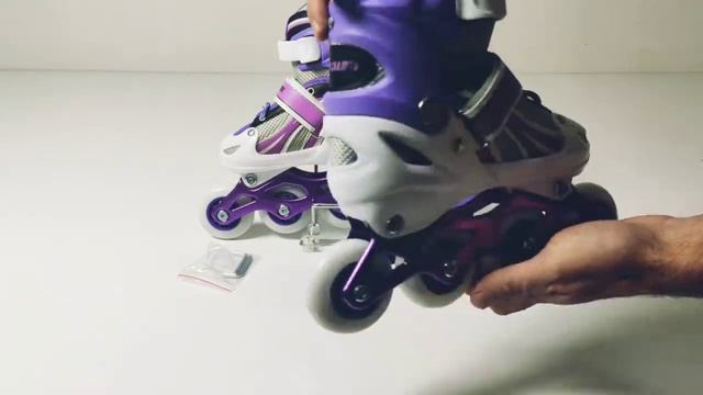 Детские ролики POWER CHAMPS фиолетовый цвет