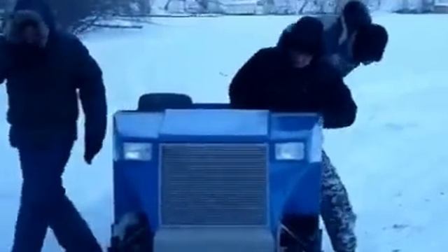 Супер  снегоход самодельный
