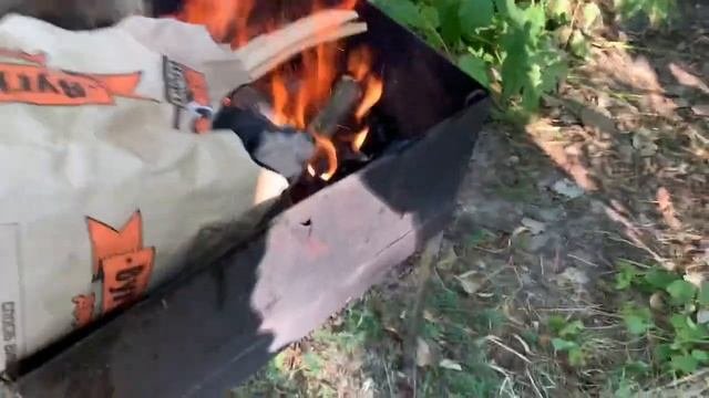 Как распалить угли для шашлыка без розжига ПРОСТОй способ. KID