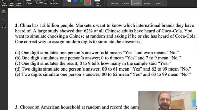 AP Stats - Ch5 Practice Test (Q1-Q3)