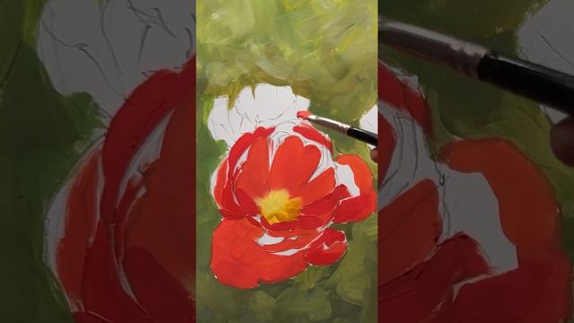 Рисуем тюльпаны акриловыми красками Free Art