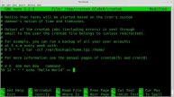 Crontab Basic Tutorial BASH Linux