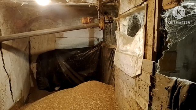 Гибкий шнековый погрузчик для загрузки зерна. Новая пружина и удлинение шнека, мотор не тянет.