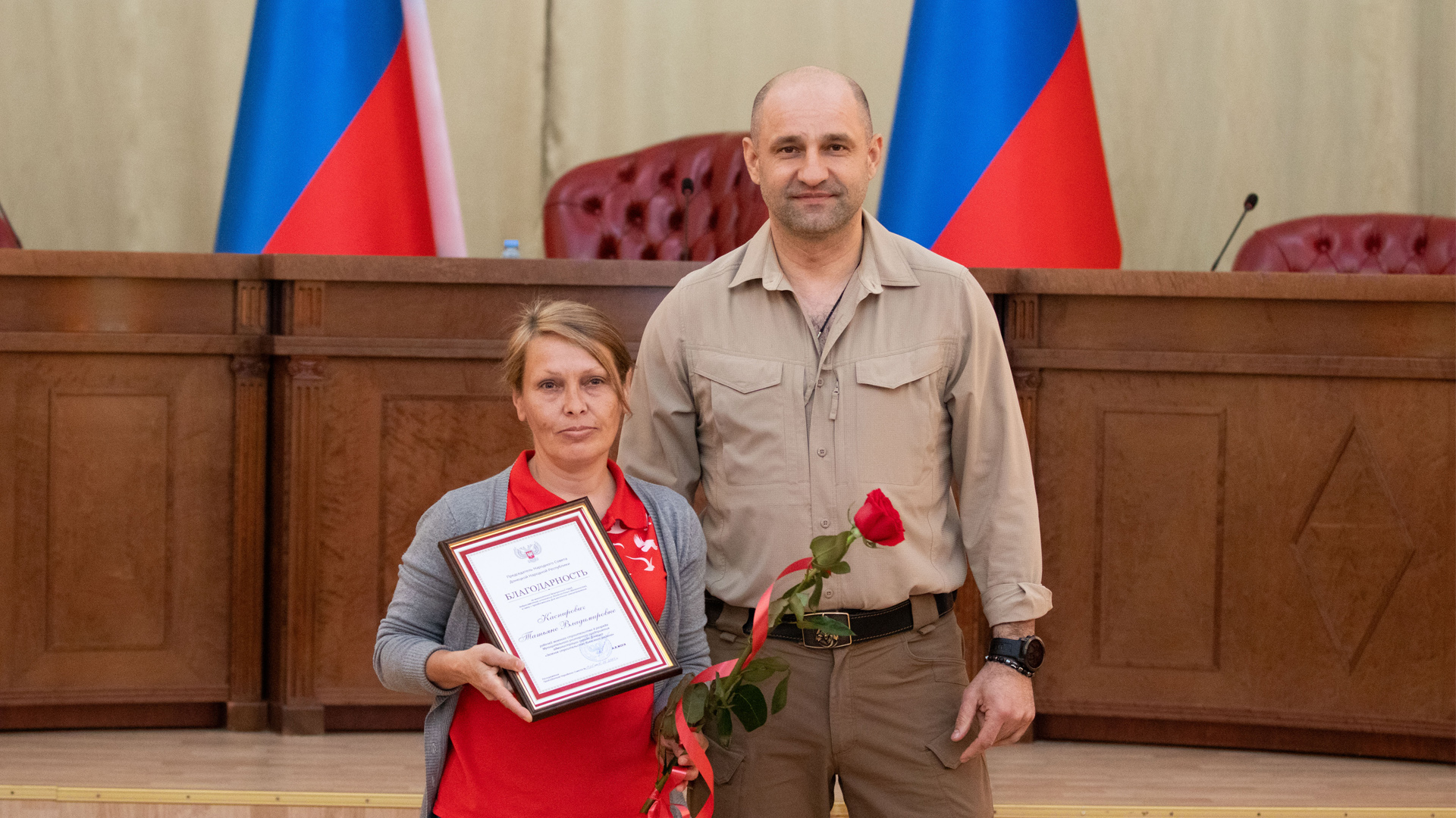 Артем Жога наградил работников зеленстроя Киевского района Донецка
