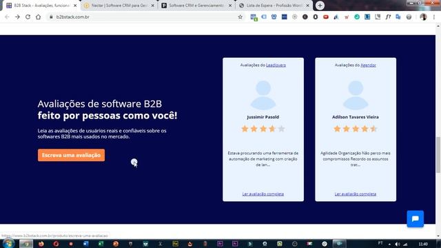 CRIAR SITES COM WORDPRESS, Análise do Site B2B STACK