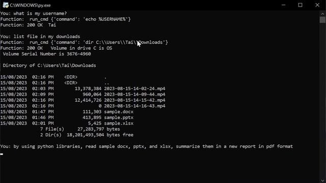 gpt cmd python read docx pptx xlsx output to pdf