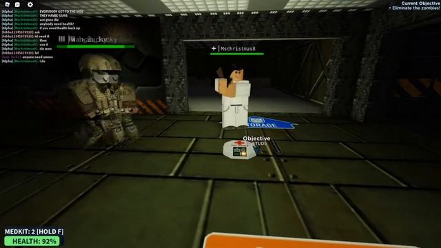 Completing Area 51 Zombie Stories Beta - Roblox