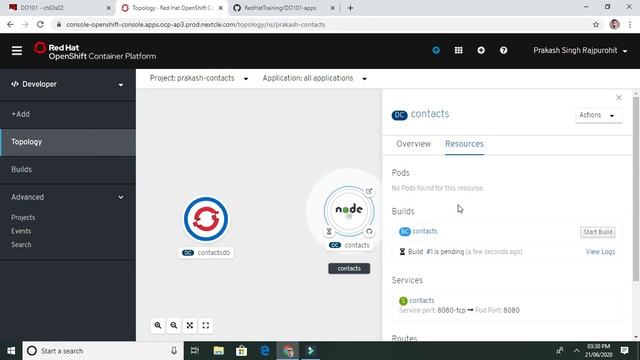 Deploy application on Openshift.
