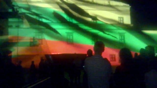 История Литвы в 3D проекции в Вильнюсе 06.07.2015 г. (день Коронации Короля Миндаугаса) (часть 2)