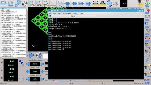 CNC Server API, Pendant Control Command