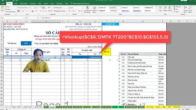 Hướng Dẫn Làm Sổ Sách Kế Toán Trên Excel | Bài 5: Cách Lập Sổ Cái Các Tài Khoản Kế Toán Tự Động
