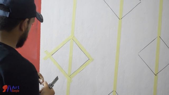طريقة رائعة لعمل ديكور حائط ثري دي مودرن حديث(اصنعها بنفسك) inexpensive DIY modern wall design
