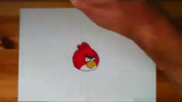 Drawing  Angry Birds red - Angry Birds Red