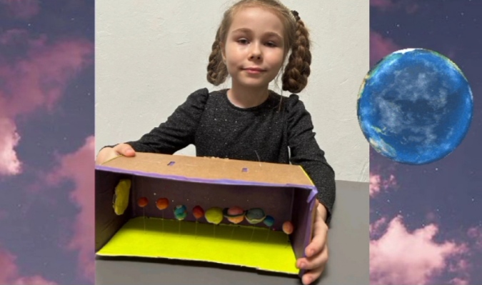 Поделка ко дню Космонавтики .