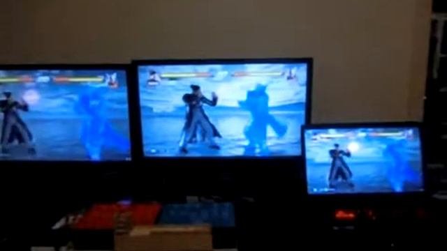 Tekken 7 PC (left) Vs PS4 (centre) VSync On 1.10 Input Lag