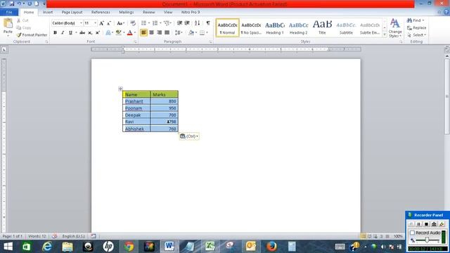 Insert Excel spreadsheet in Gmail