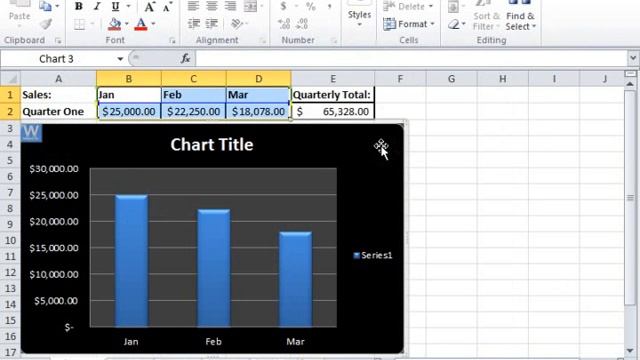 Excel 2010 Tutorial Inserting Objects into a Chart Microsoft Training Lesson 21.2