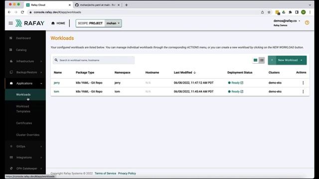 Multi-Stage GitOps Pipelines in Rafay